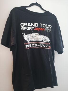 Brandy Melville Black Grand Tour Sport Japan GTS Graphic Tee